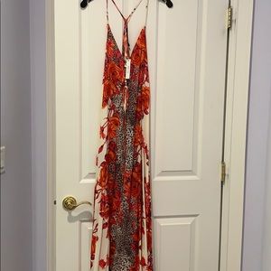 Love the floral with cheetah print maxi!